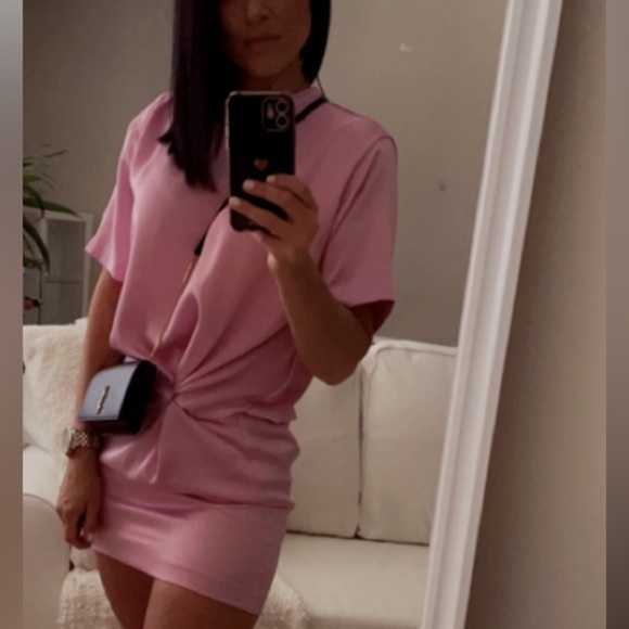 Zara Satin Effect Mini Dress Size M 2613/361 - Picture 11 of 16